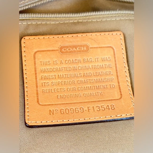 Coach Signature Stripe Tote Bag - Picture 7 of 9